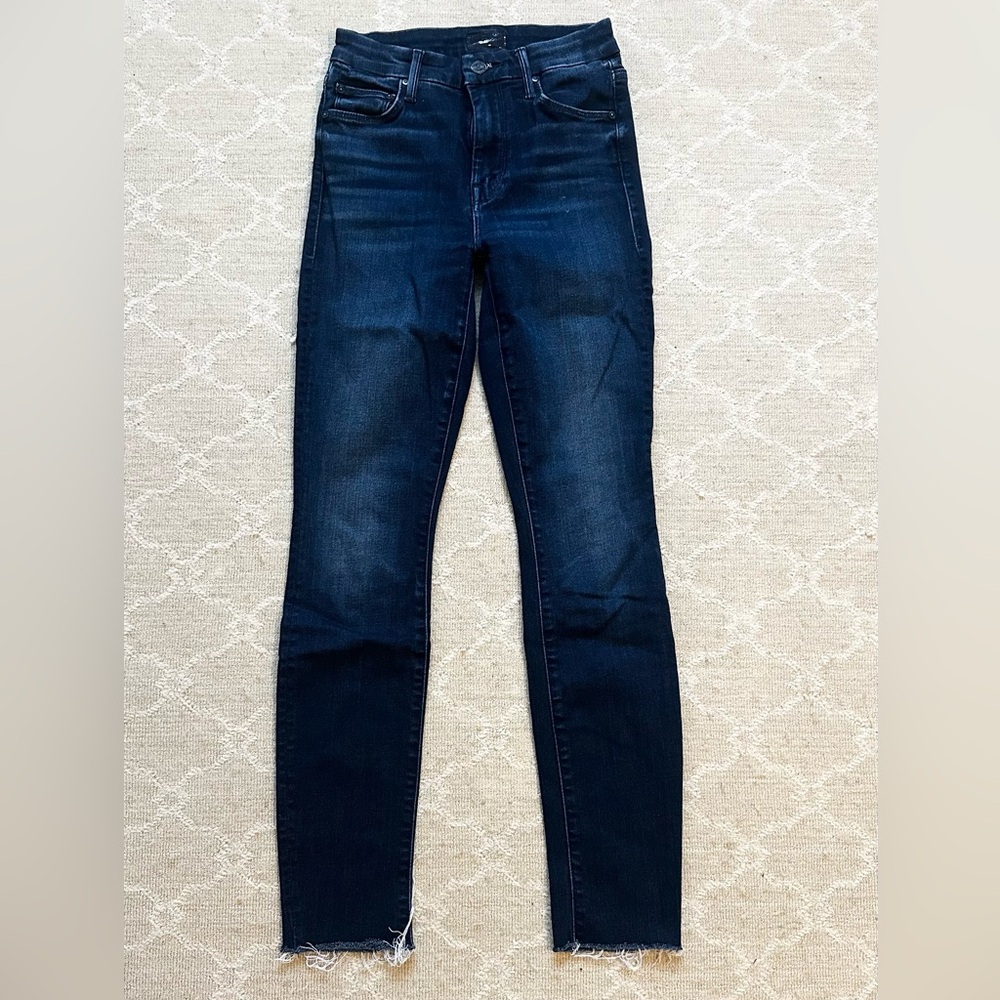 MOTHER Women's The Looker Deep Indigo Skinny Jeans - French Electro Wash